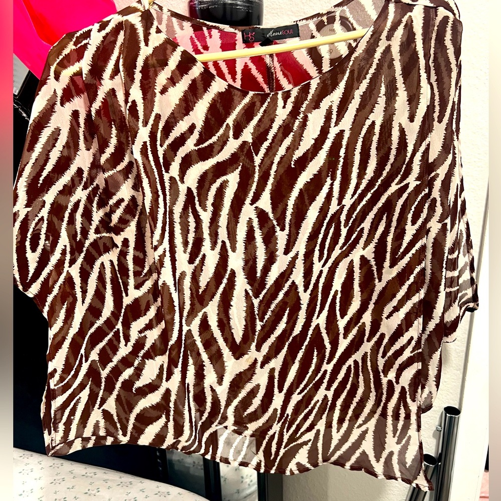 Gentle used sheer blouse